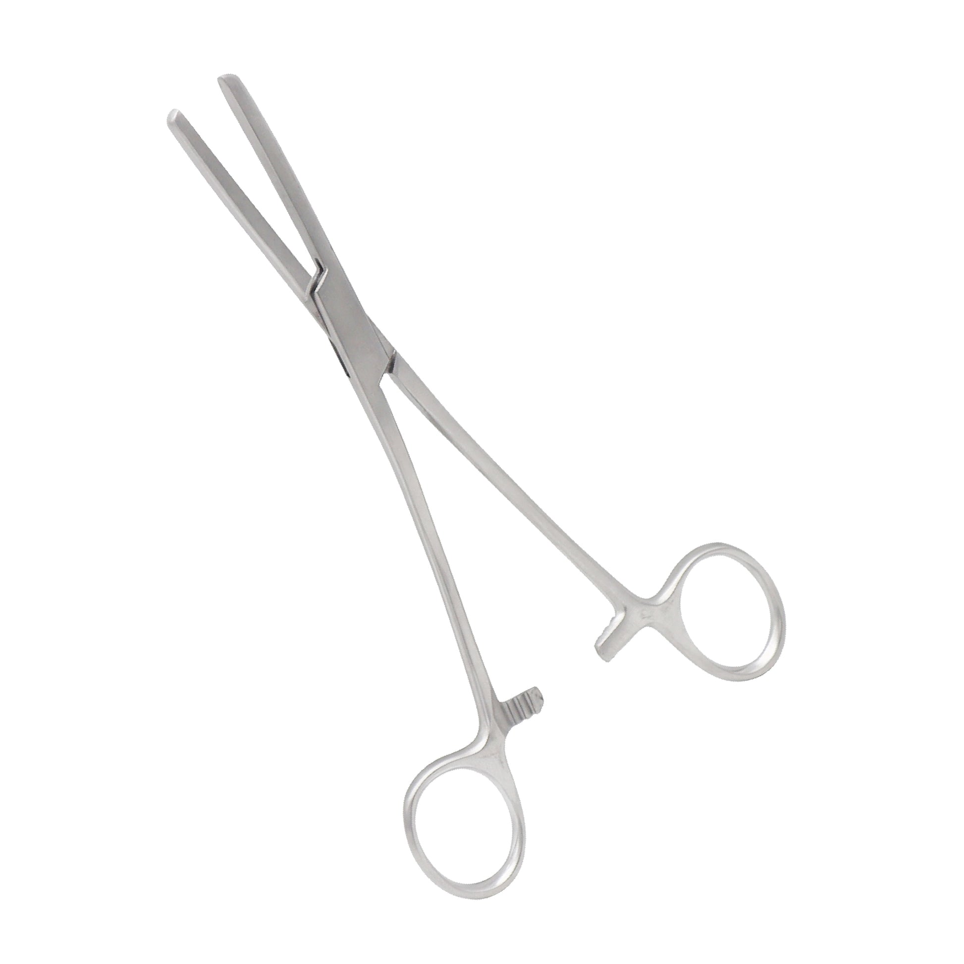 18 cm reusable tube clamp forceps made of stainless steel for secure and precise control of surgical tubing