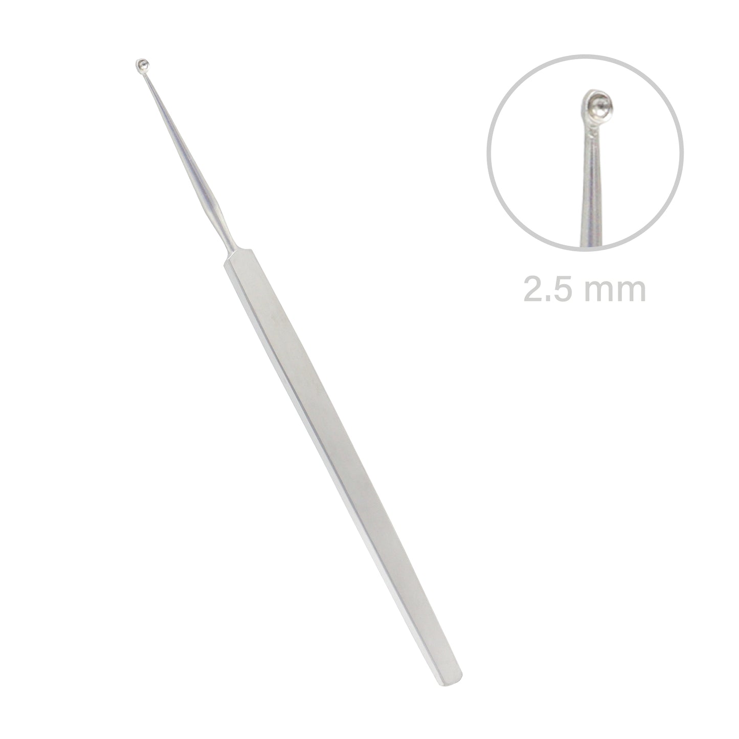 Hebra, Chalazion Curette, Fig.3 – 2.5 mm, 13 cm