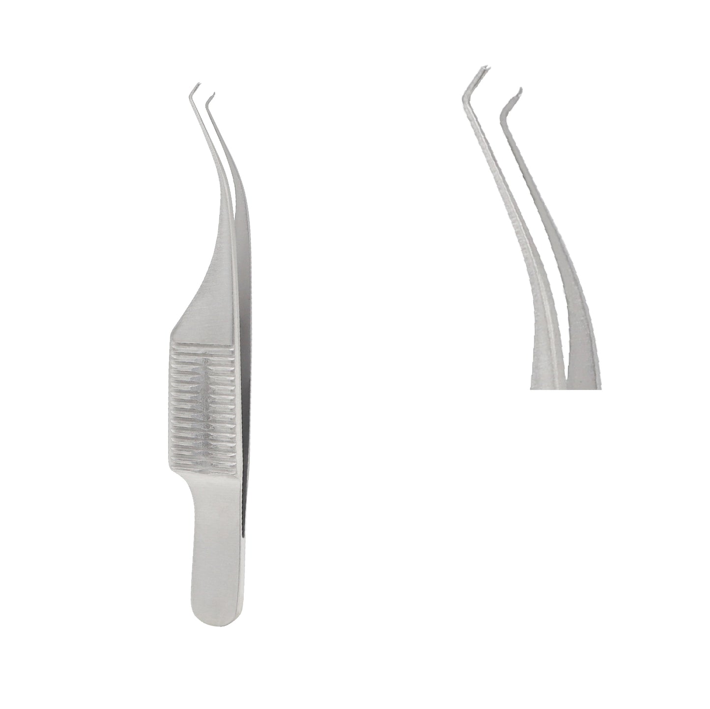 Barraquer, Colibri Micro-Suture forceps, 1 x 2 teeth, 0.12 mm, with platform, overall length 7.5 cm