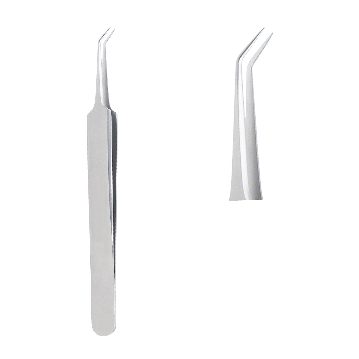 Jewelers forceps angled, No. 6, overall length 11.5 cm