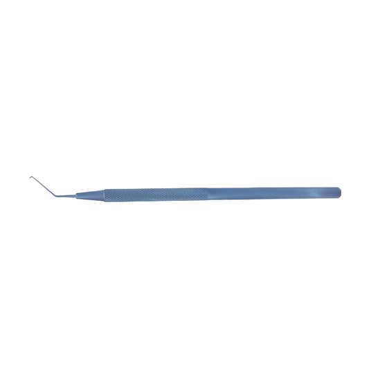 Phaco chopper, 60°, angled, 0.5 mm, overall length 12.5 cm Titanium