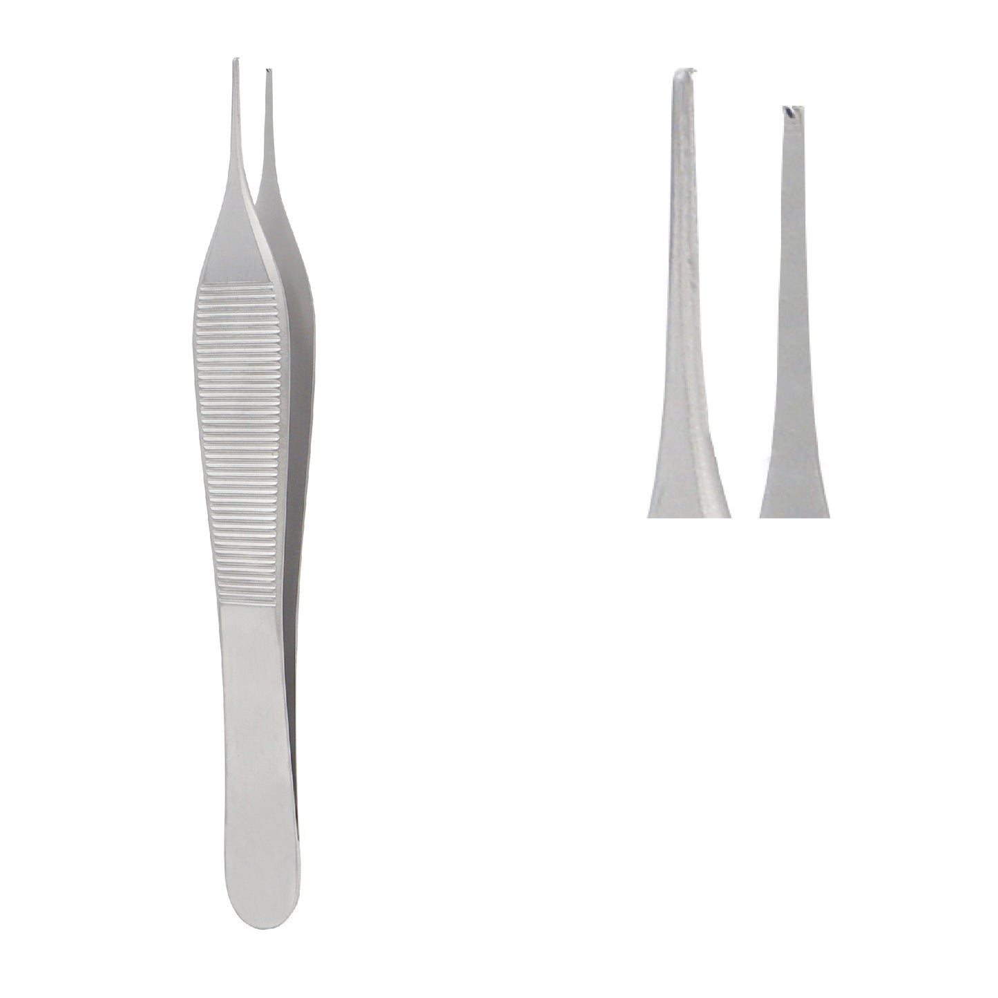 Adson Utility Forceps, 1 x 2 teeth, 0.5 mm, overall length 12 cm