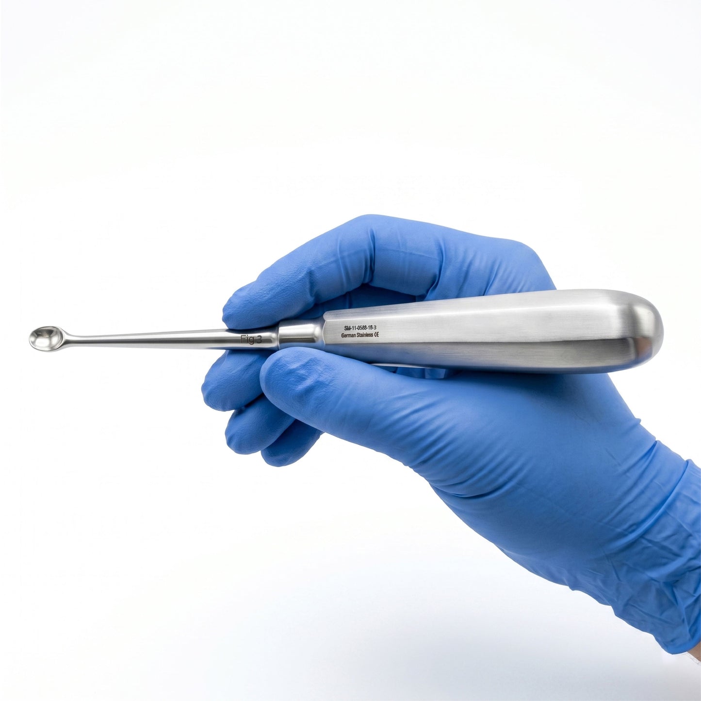Modell USA Bone Curette 16cm / 6¼″ Oval Straight