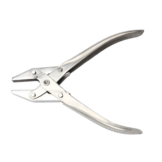 Flat Nose Orthopedic Plier – 18.5 cm (7¼”) | Parallel Grip | Stainless Steel Surgical Instrument