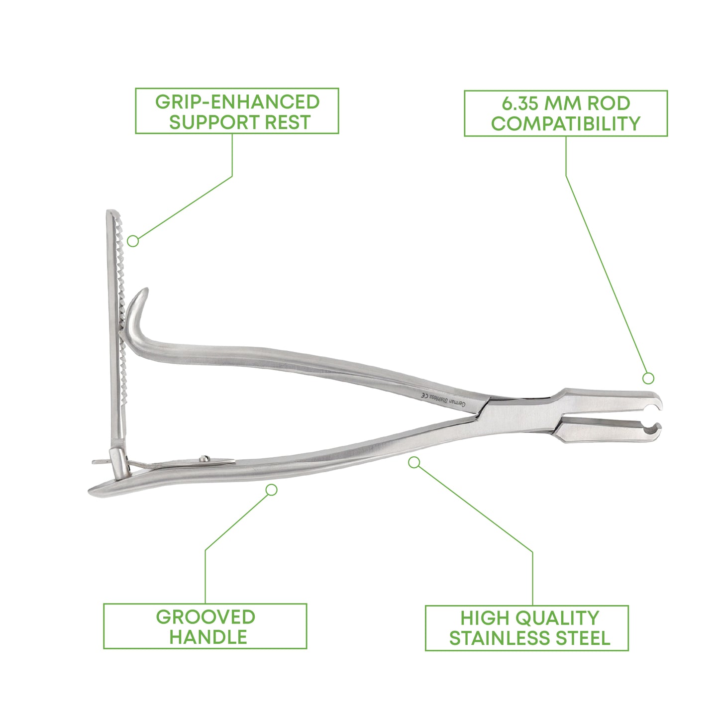 STR Rod Holder 25cm 6.35mm – Surgical Instrument Support | Stainless Steel Medical Rod Holder