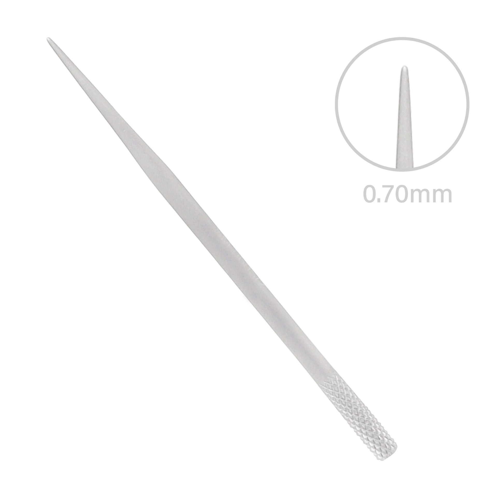 Detailed close-up shot of the Sichel-Wilder Lachrymal Dilator 0.70 mm Fig. 1 showing its fine surgical finish and ophthalmic-grade craftsmanship.