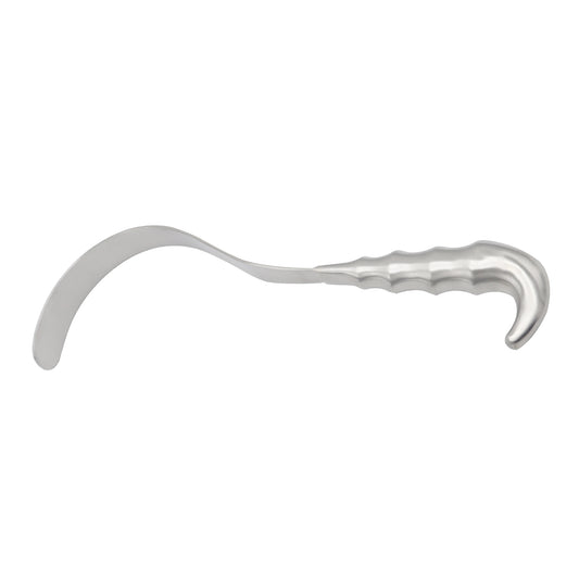 Silver corkscrew on a white background