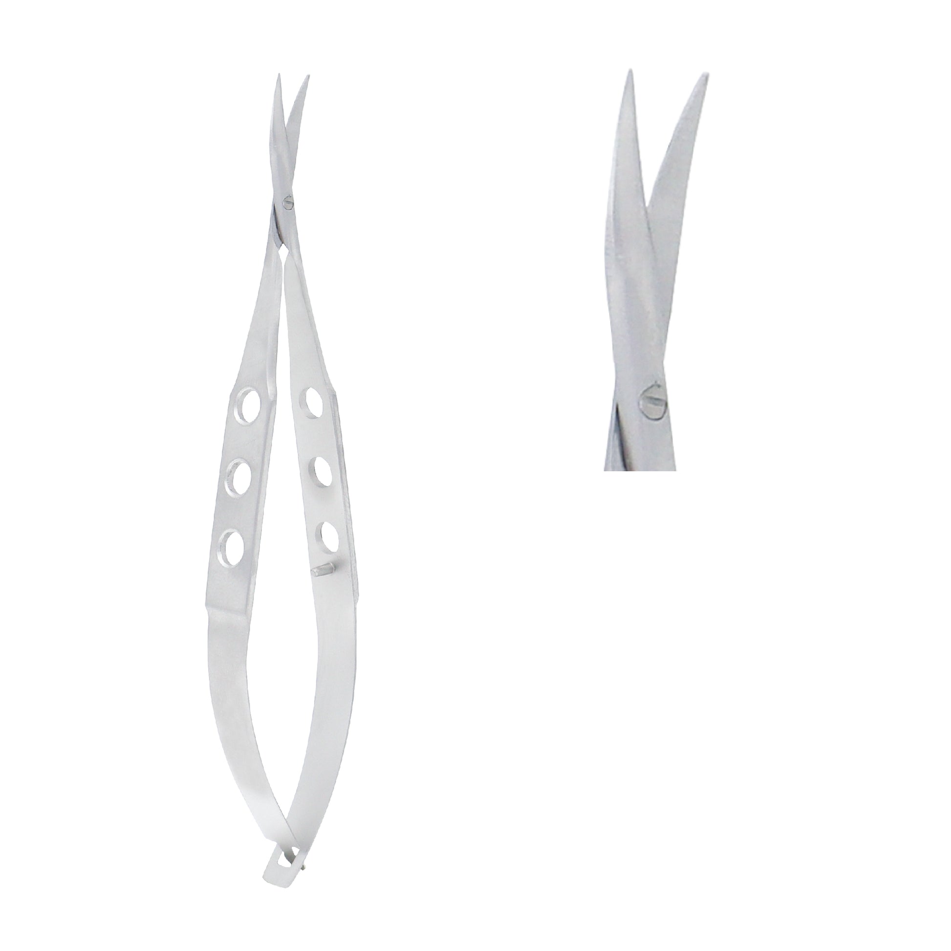Small blade Tenotomy Westcott scissors designed for delicate eye surgery and tissue dissection.