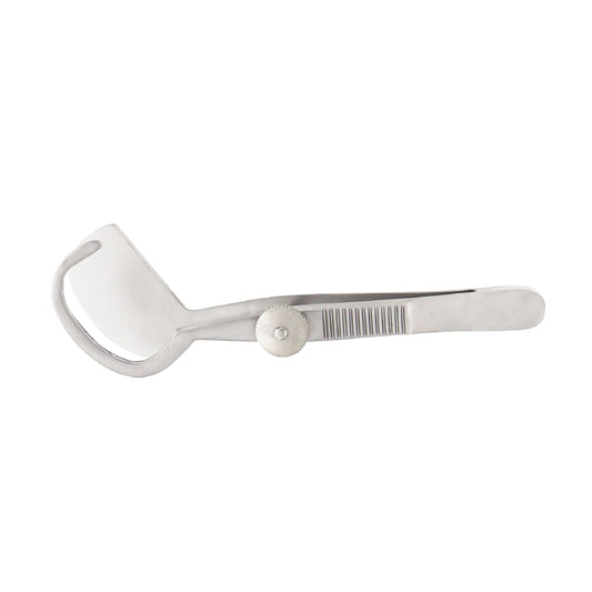 Snellen entropium forceps links left, 9.5 cm length, designed for precise eyelid correction in left eye ophthalmic surgery