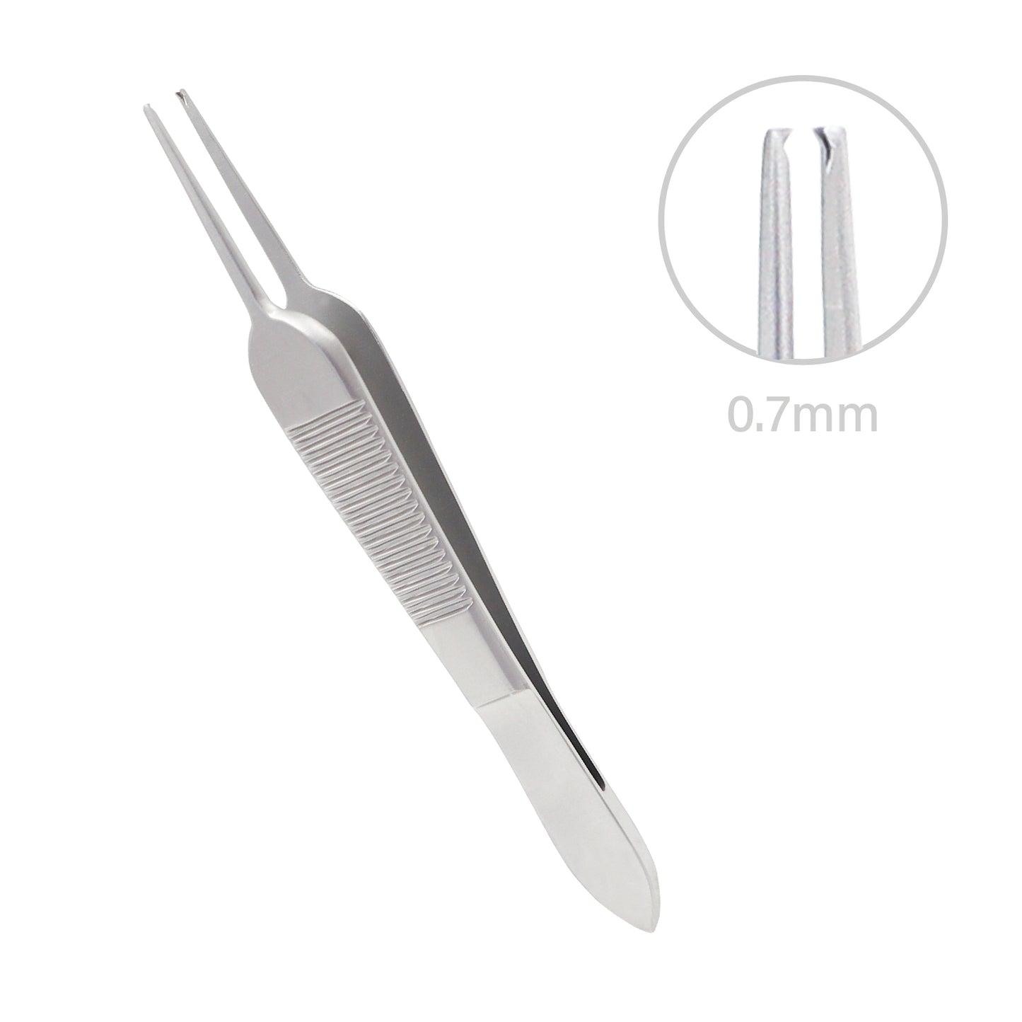 Tying St Martin forceps, 9 cm overall length with 0.7 mm tips and tying platform for accurate and delicate surgical use