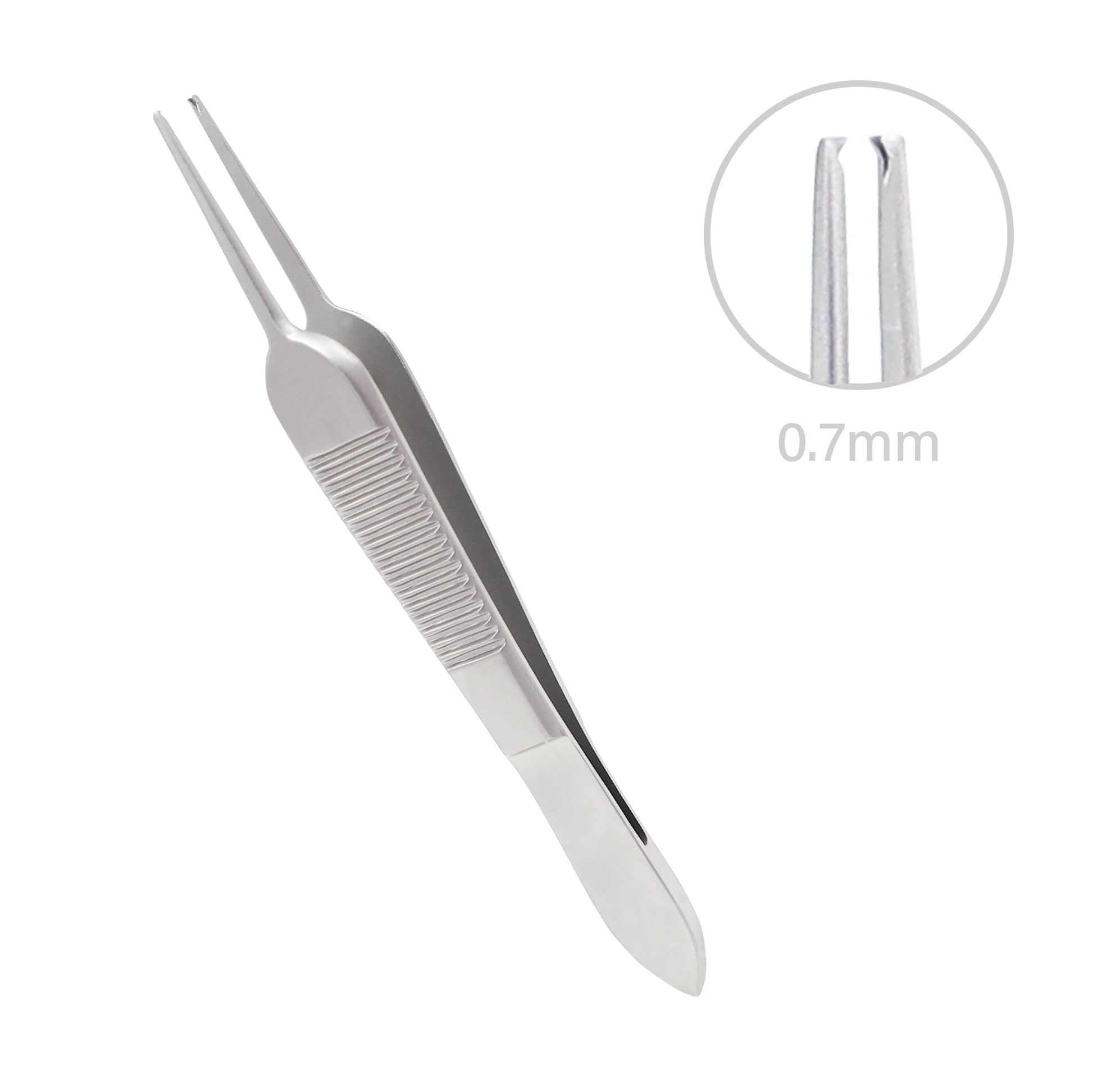 Tying St Martin forceps, 9 cm overall length with 0.7 mm tips and tying platform for accurate and delicate surgical use