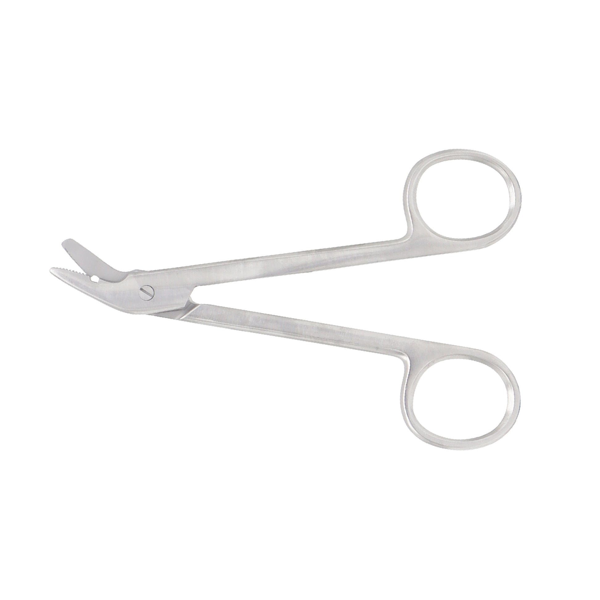 12 cm universal wire cutting scissors made of surgical-grade stainless steel for precise cutting of surgical wires and tough materials