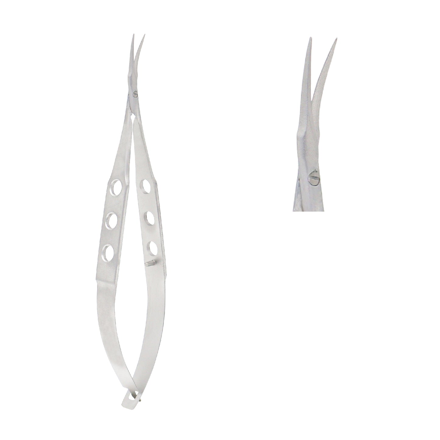 Blunt Tenotomy Westcott scissors designed for delicate eye surgery and microsurgical procedures.