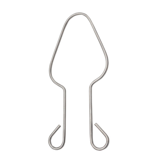 A stainless steel Ackermann Areola Marker, a specialized surgical instrument featuring a distinctive keyhole or lightbulb-shaped wire loop used for marking skin during breast surgery.