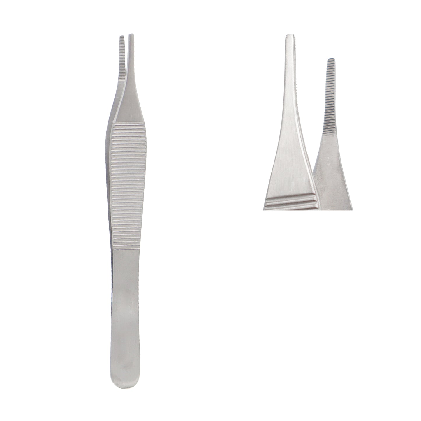 Adson tissue forceps 12cm with serrated tips surgical stainless steel tool for secure grip and delicate tissue manipulation