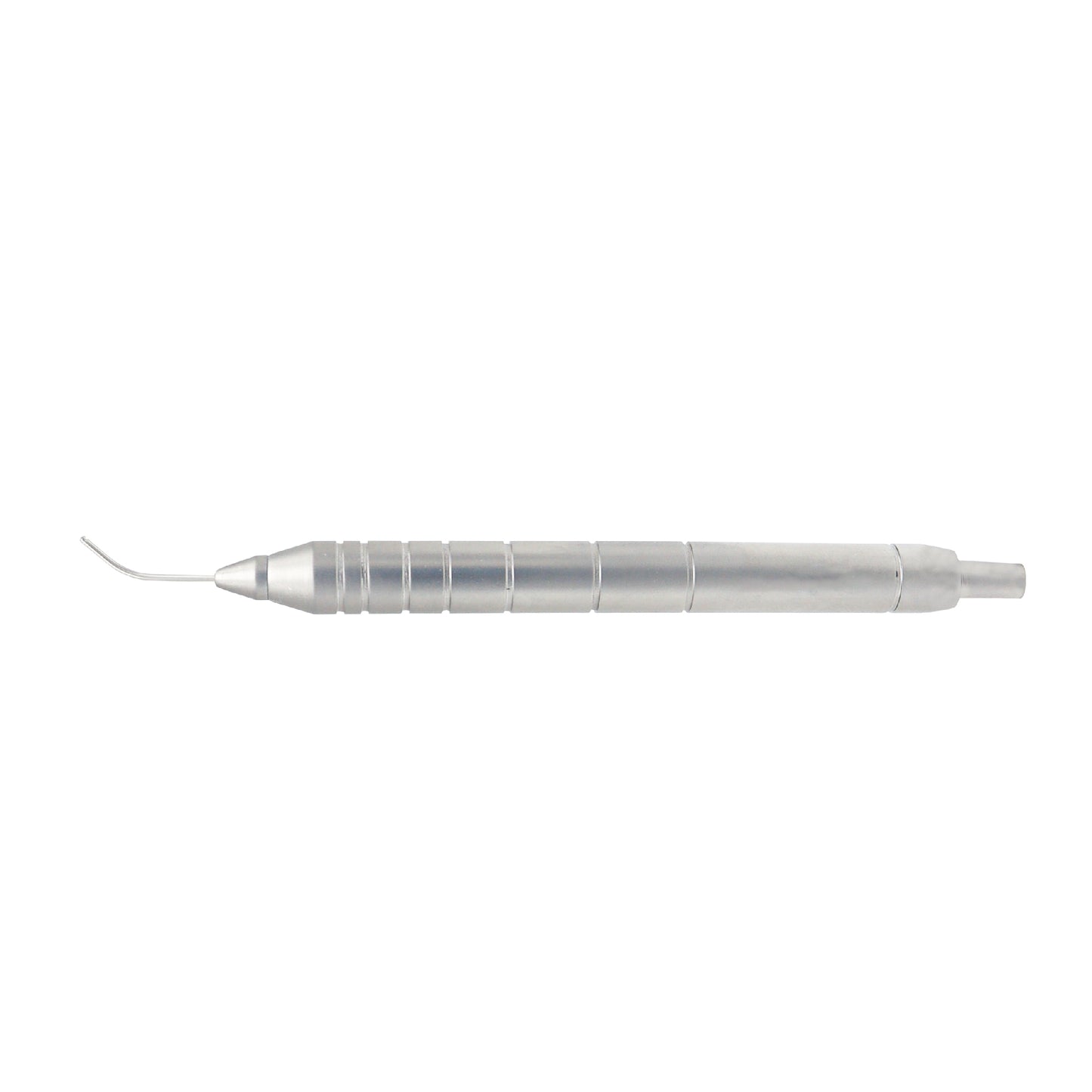 Aspirating cannula handpiece with conical tip, 0.3 mm aspirating port, 21 ga stainless steel design, 11 cm length