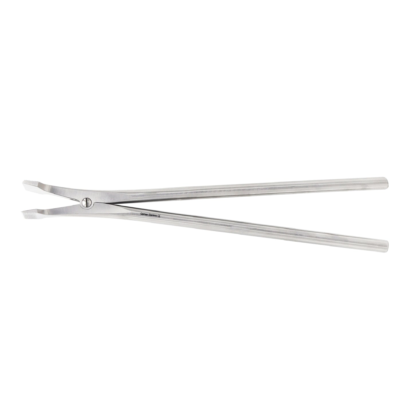 Stainless steel Beeson plaster spreader orthopedic cast removal instrument shown horizontally on a white background.