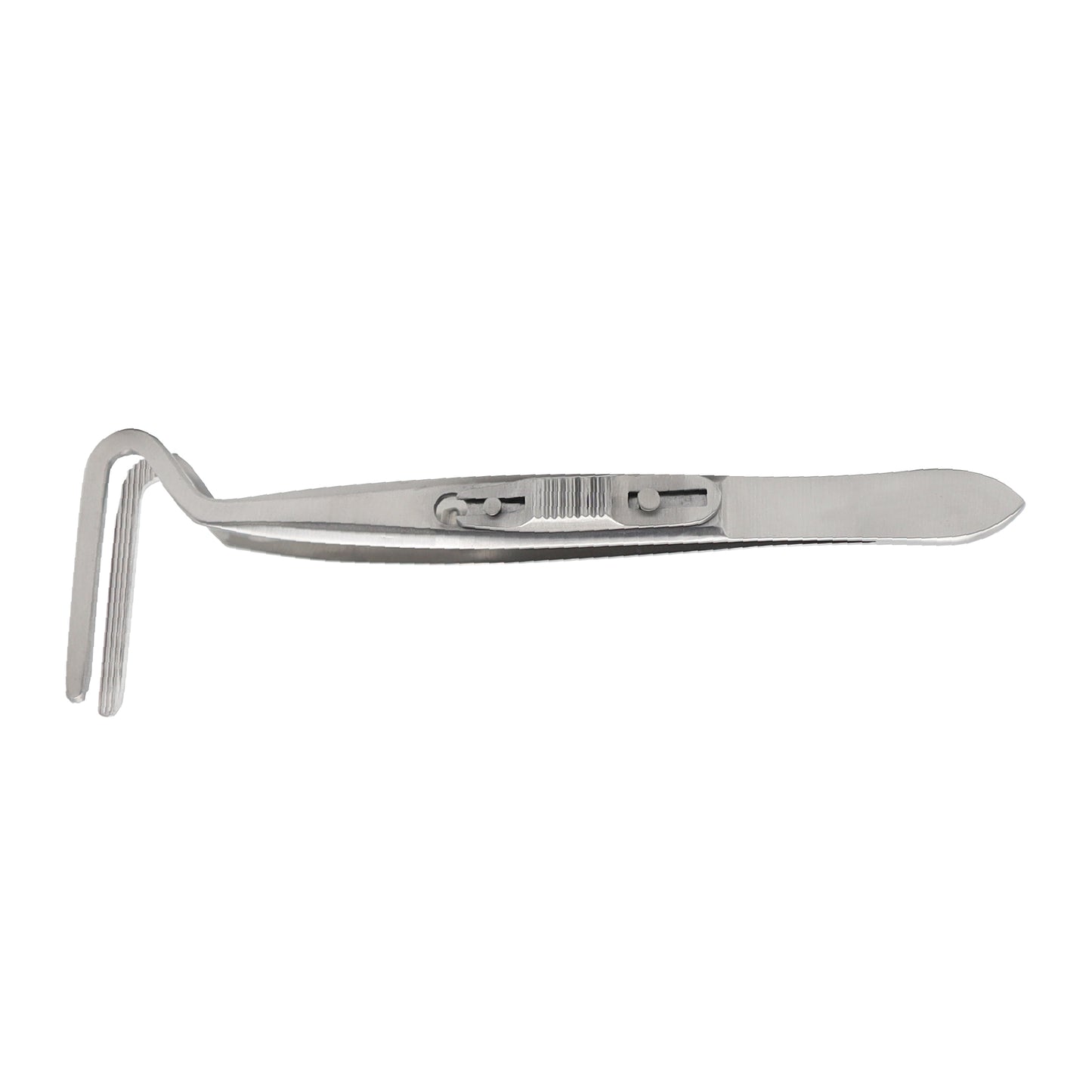 Berke ptosis forceps slide lock 27mm longitudinally grooved jaws stainless steel ophthalmic surgical instrument for precise eye surgery