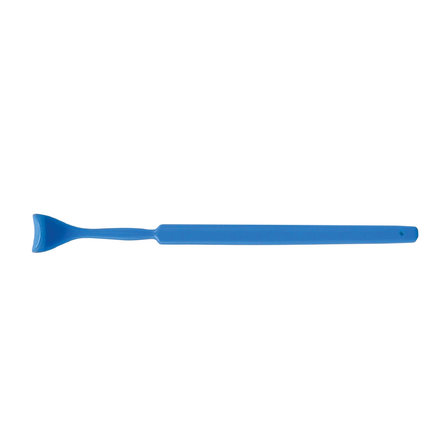 Blue insulated Desmarres Lid Retractor for ophthalmic surgery with a non-conductive coating for electrosurgical safety.