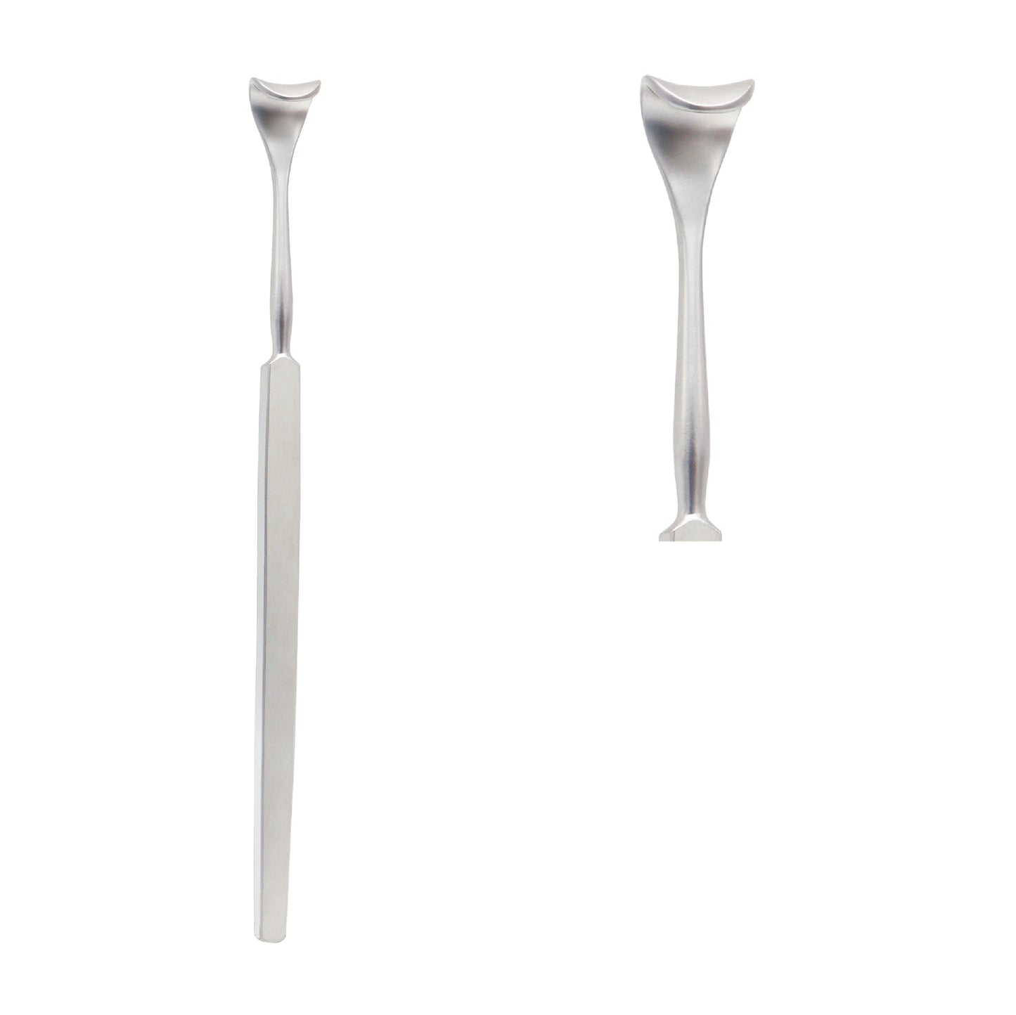 Side view of Desmarres Lid Retractor Size 1 made of stainless steel used for eyelid retraction in eye surgery.
