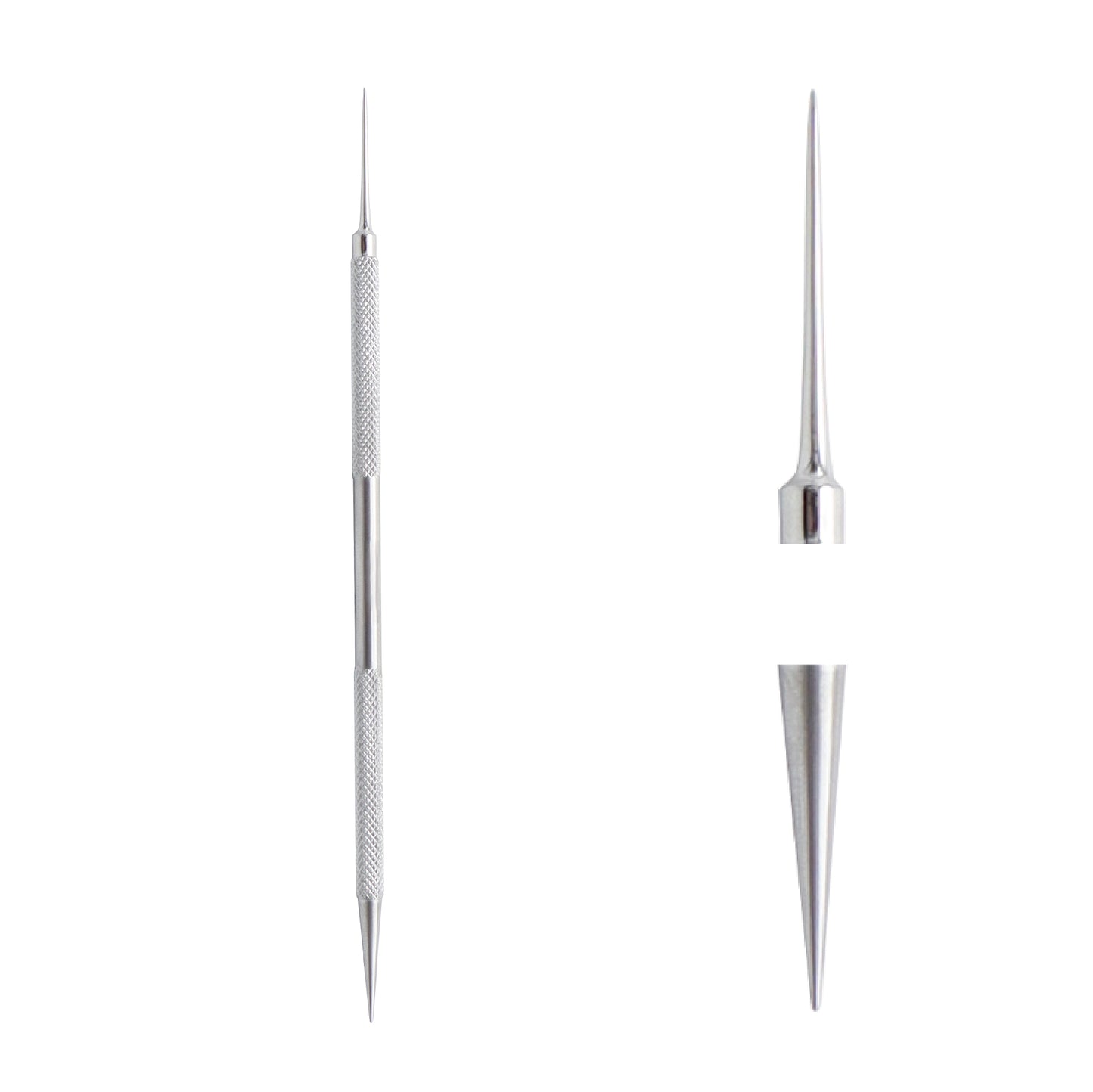 Side view of Double-Ended Punctum Dilator ophthalmic instrument with 14 cm overall length