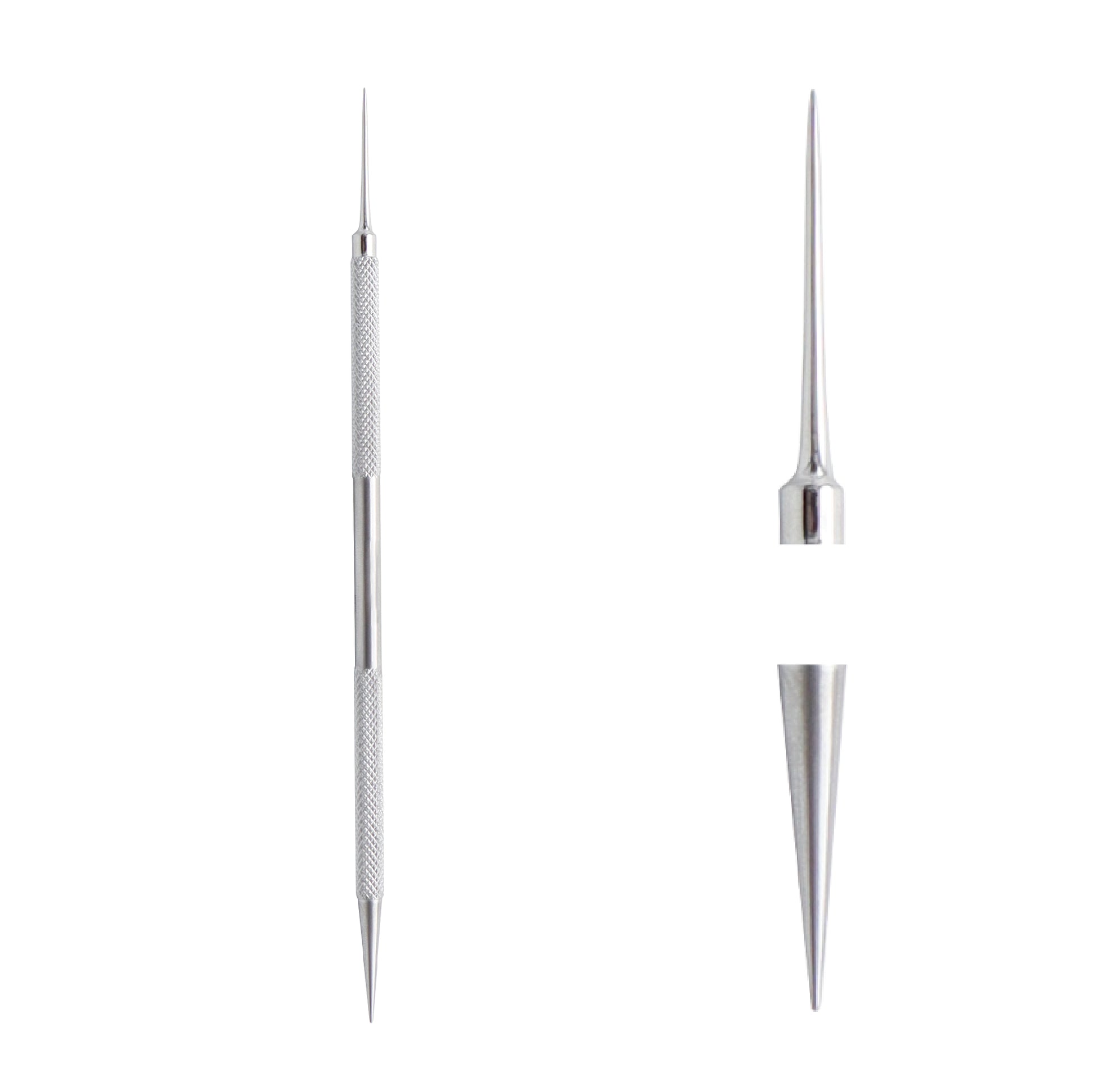 Side view of Double-Ended Punctum Dilator ophthalmic instrument with 14 cm overall length