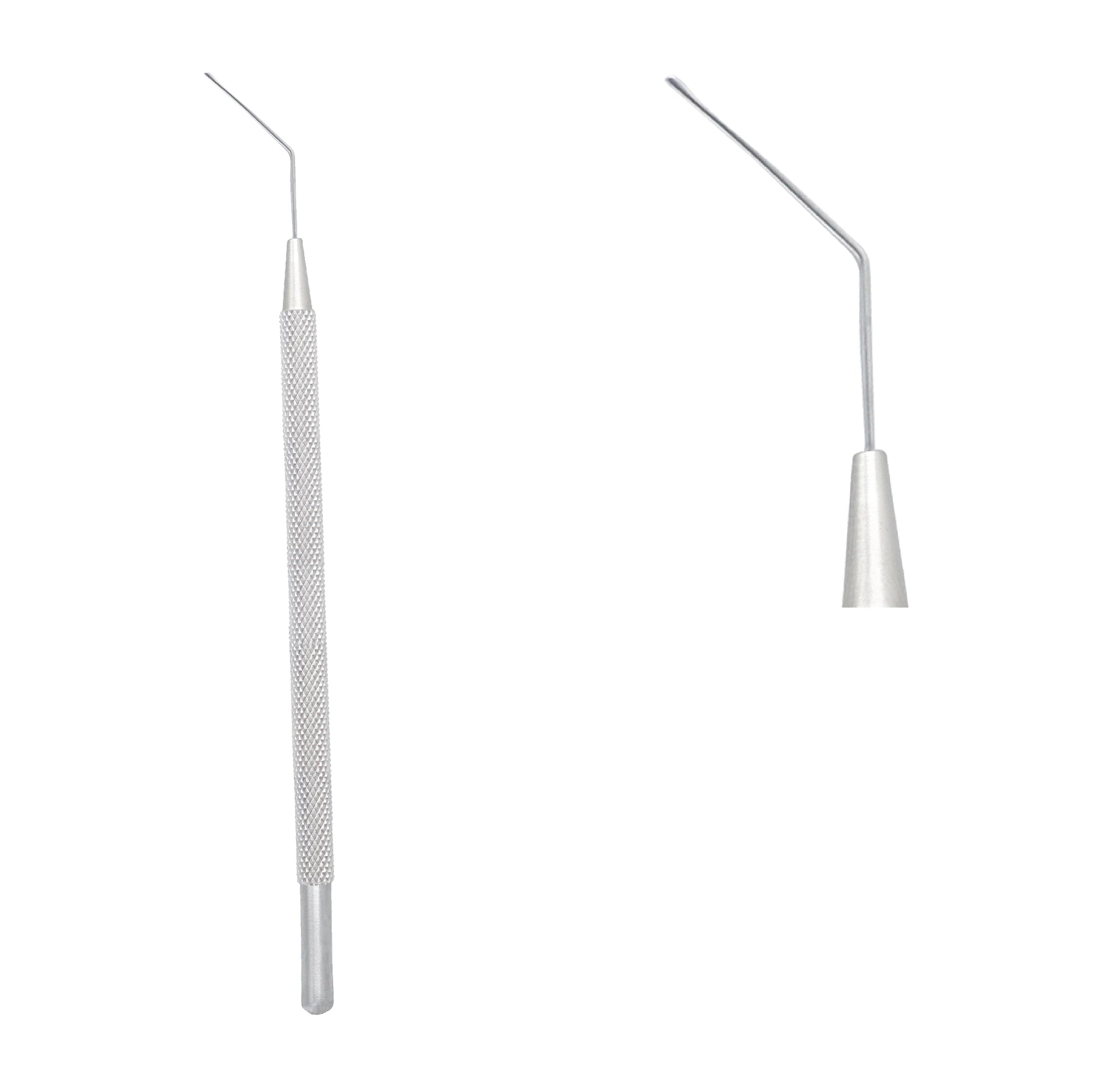 Side view of Drysdale Nucleus Manipulator with 12.5 cm overall length for eye surgery use