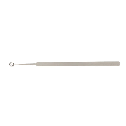 Dulaney LASIK marker ophthalmic surgical instrument with a circular marking tip and a flat surgical-grade stainless steel handle shown against a white background.