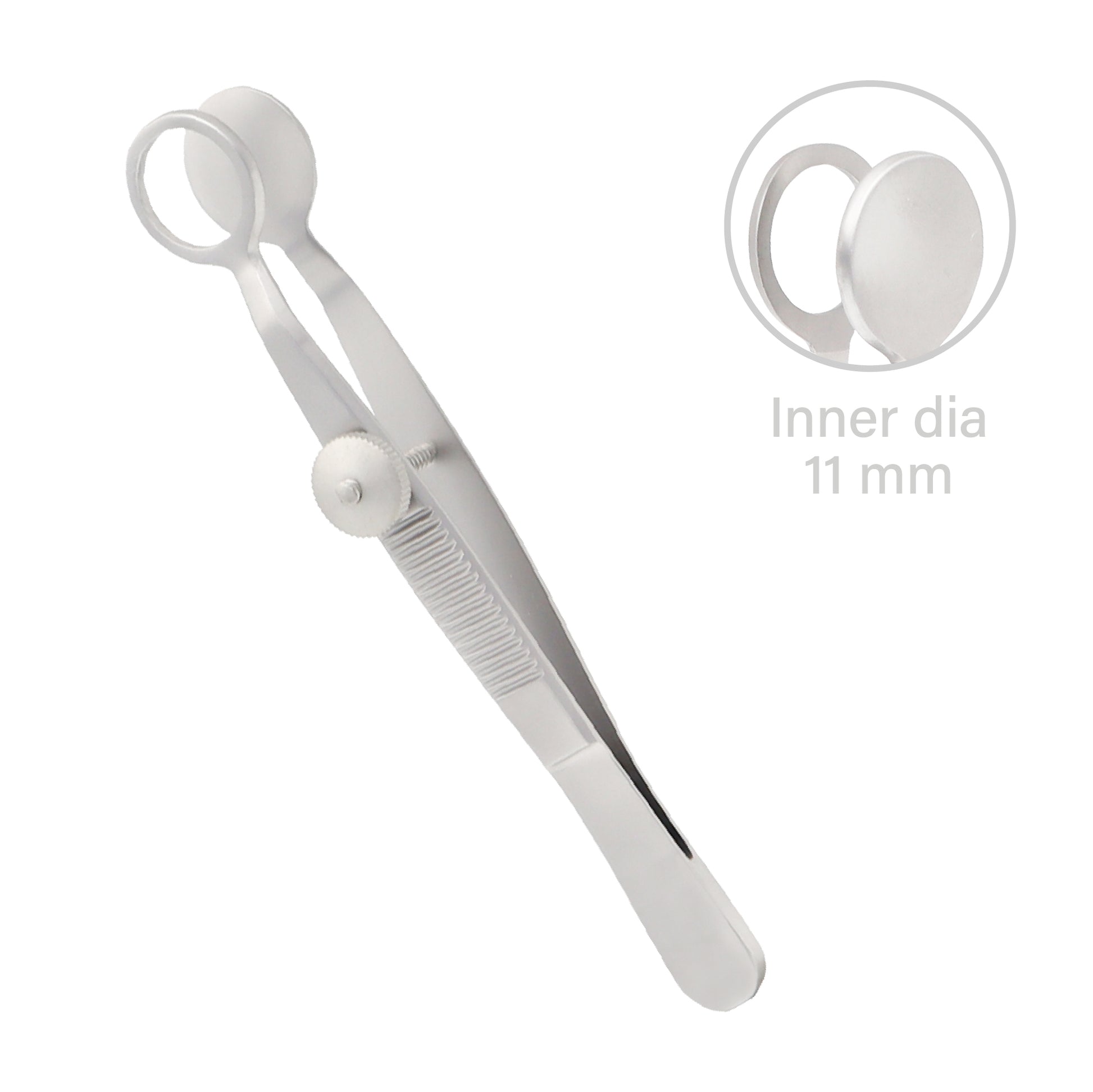 Ophthalmic Lambert forceps 10.5 cm length with 11 mm inner diameter for chalazion removal