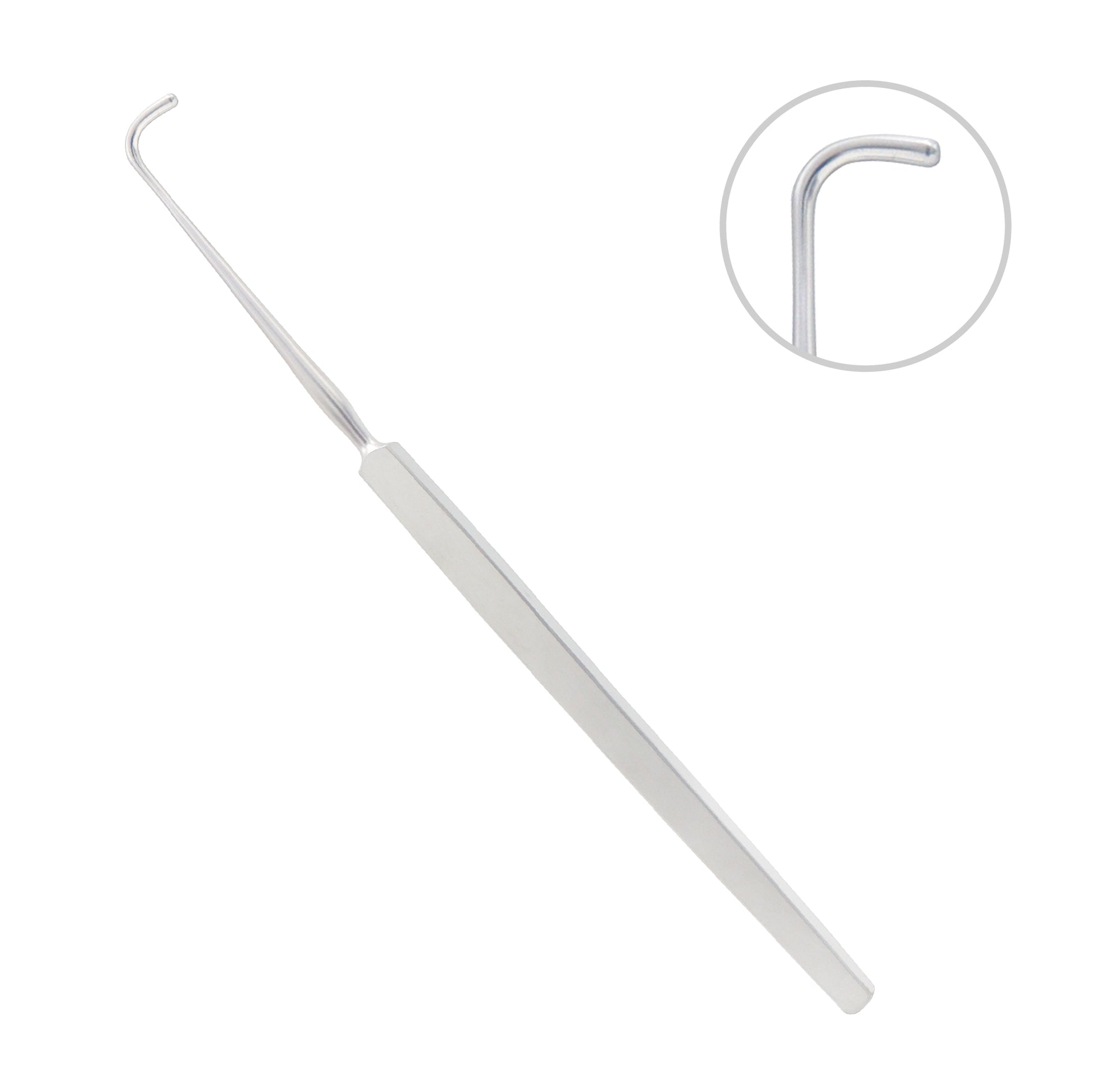 Graefe Strabismus Hook Fig.2 for controlled retraction and handling of ocular tissues during ophthalmic surgery