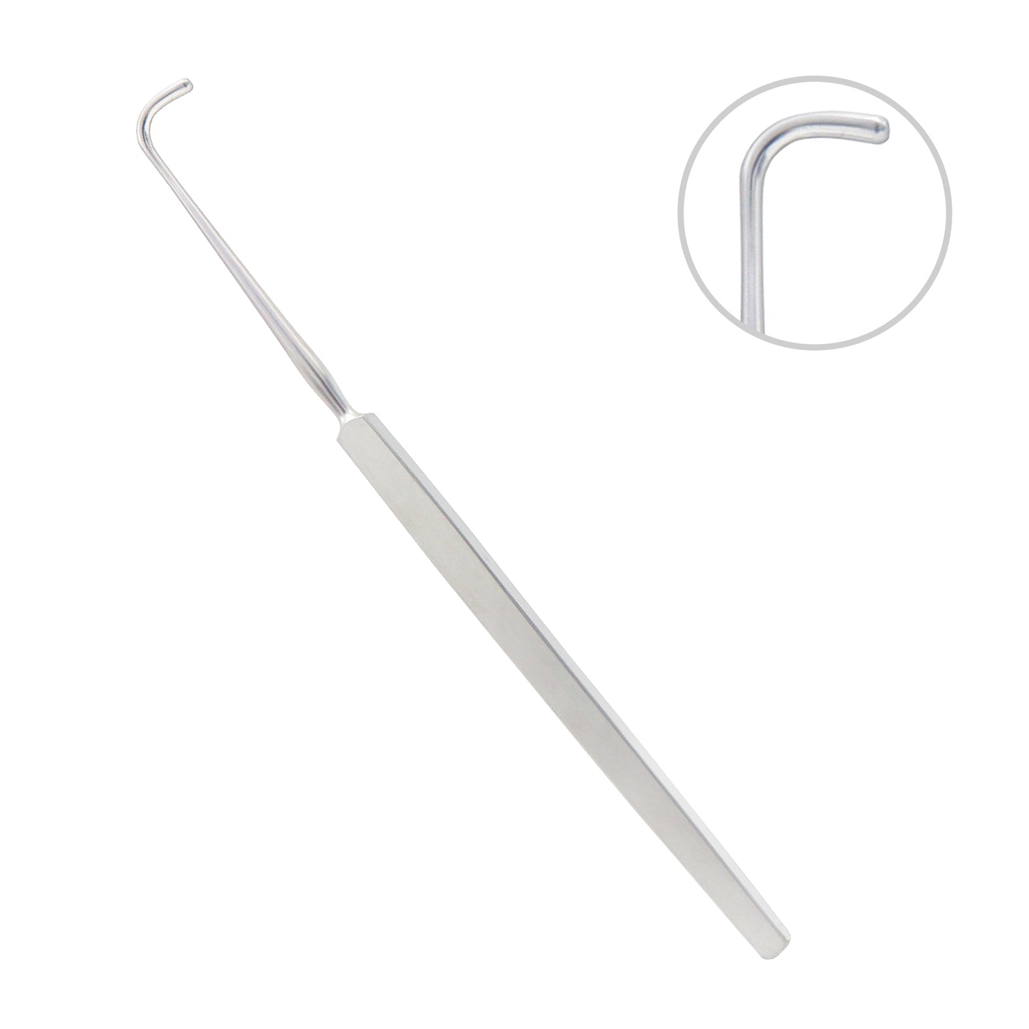 Graefe Strabismus Hook Fig.3 used for controlled retraction and manipulation of ocular tissues during ophthalmic surgery