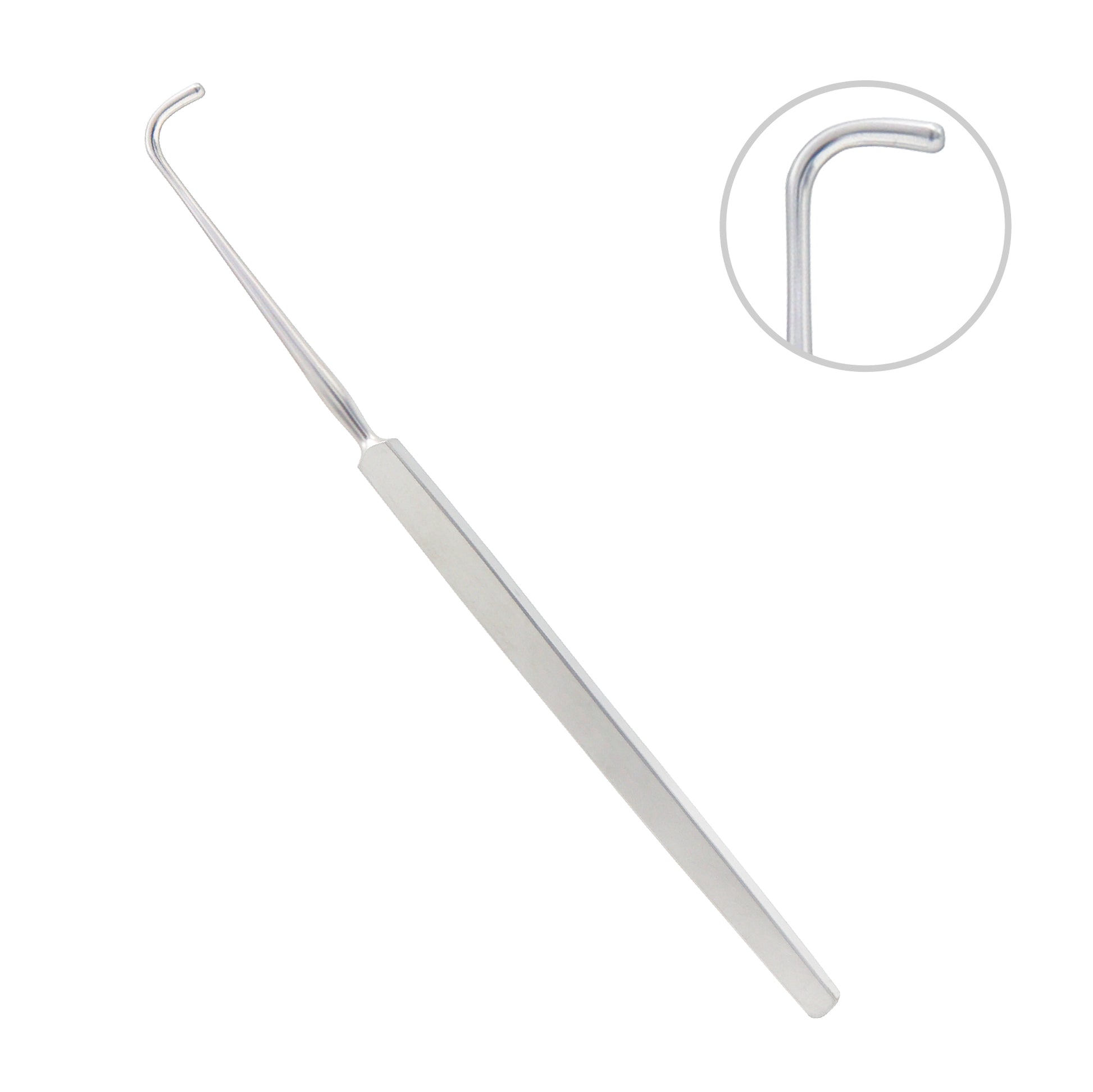 Graefe Strabismus Hook Fig.3 used for controlled retraction and manipulation of ocular tissues during ophthalmic surgery