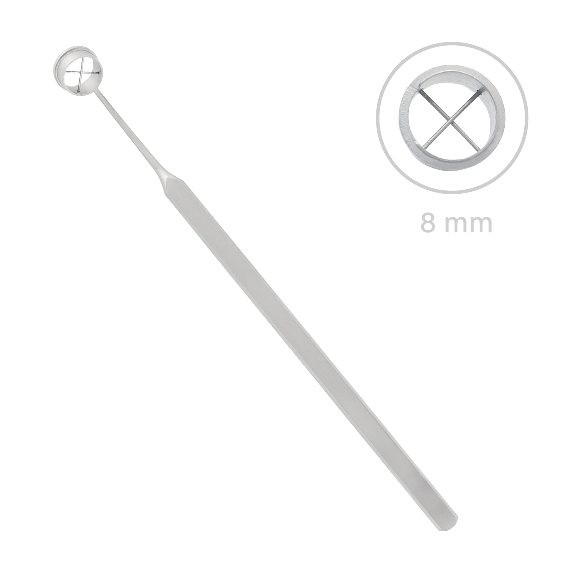 Ophthalmic LASEK Trephine 8.0 mm used for controlled and precise corneal incisions