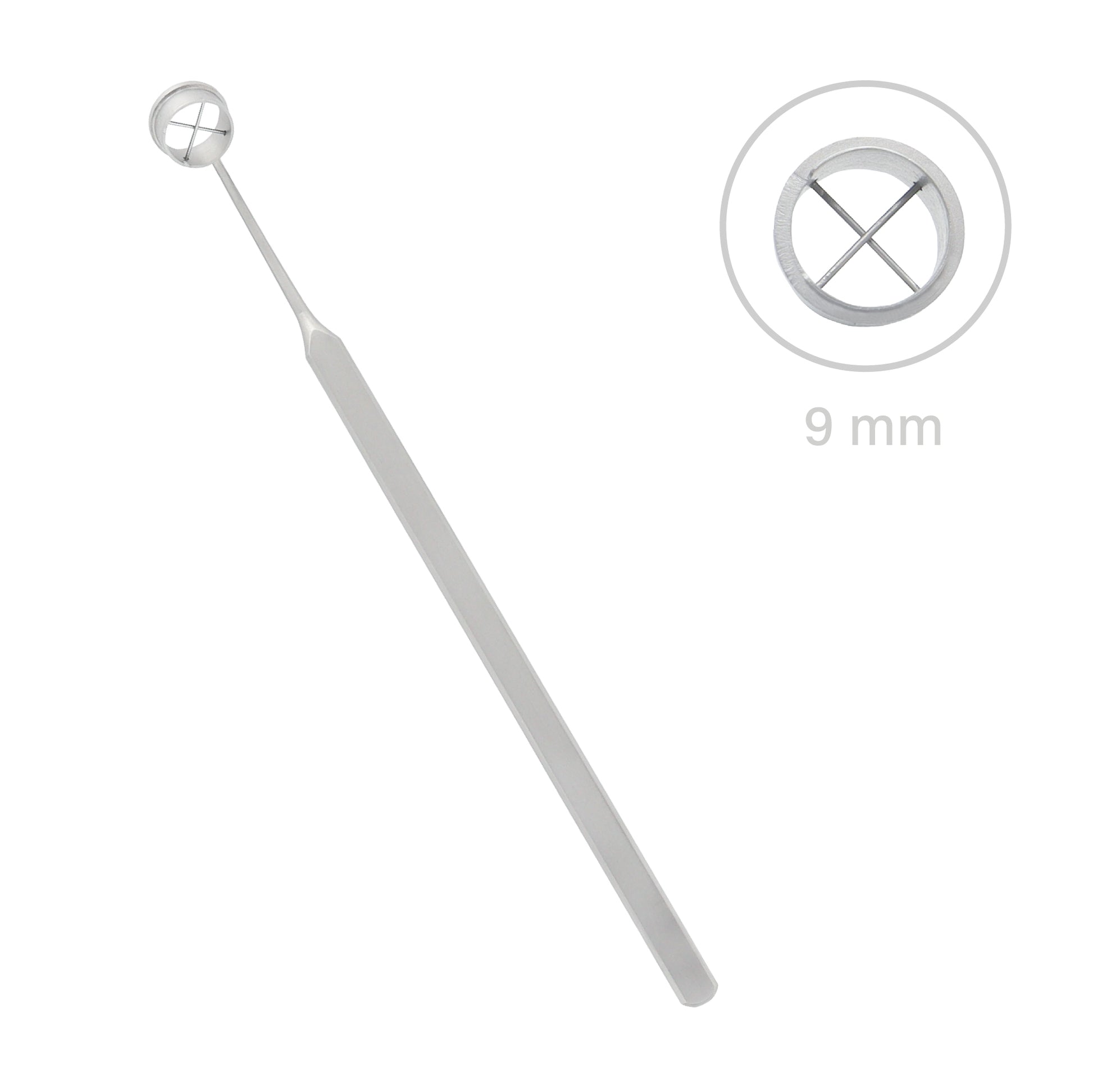 Ophthalmic LASEK Trephine 9.0 mm used for accurate and controlled corneal incisions during eye surgery