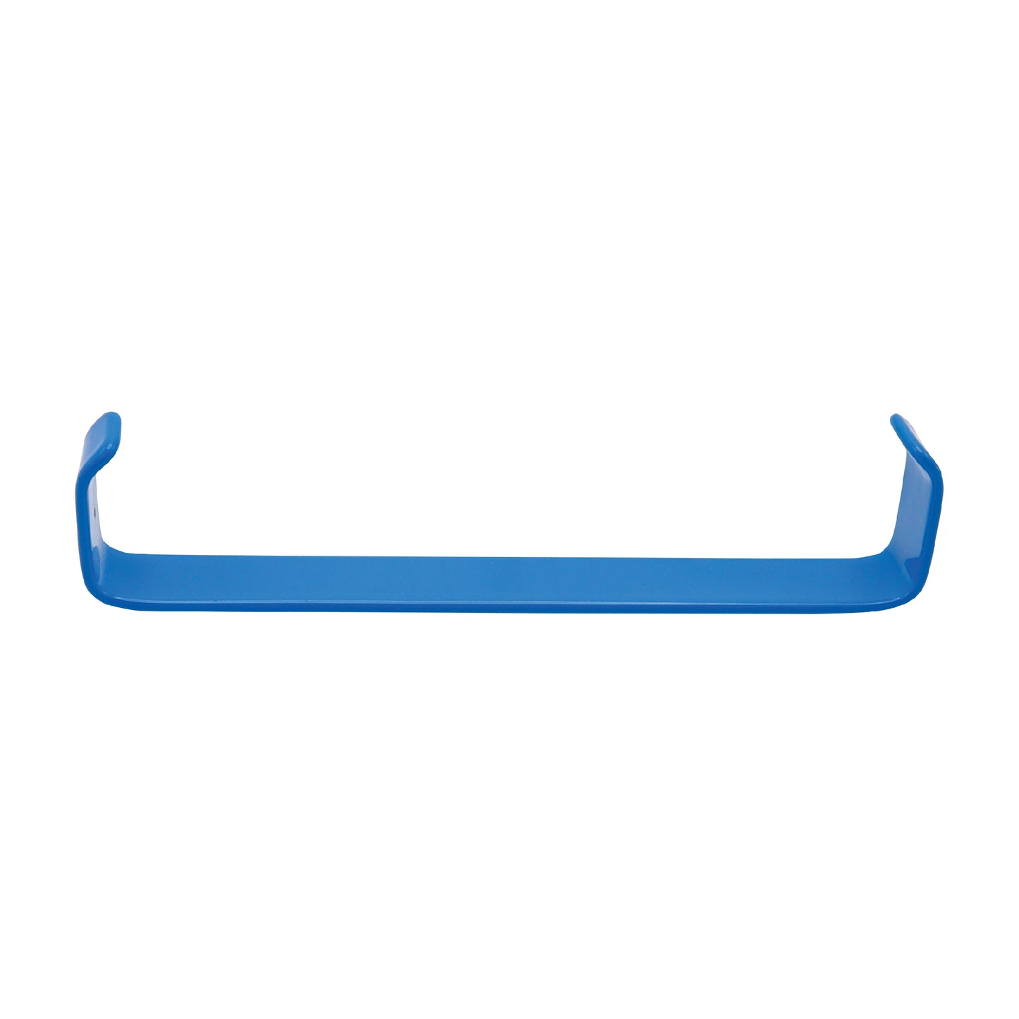 A double-ended Farabeuf retractor with a specialized blue insulation coating, featuring two L-shaped blades of different sizes on a flat handle, designed for tissue retraction during electrosurgical procedures.