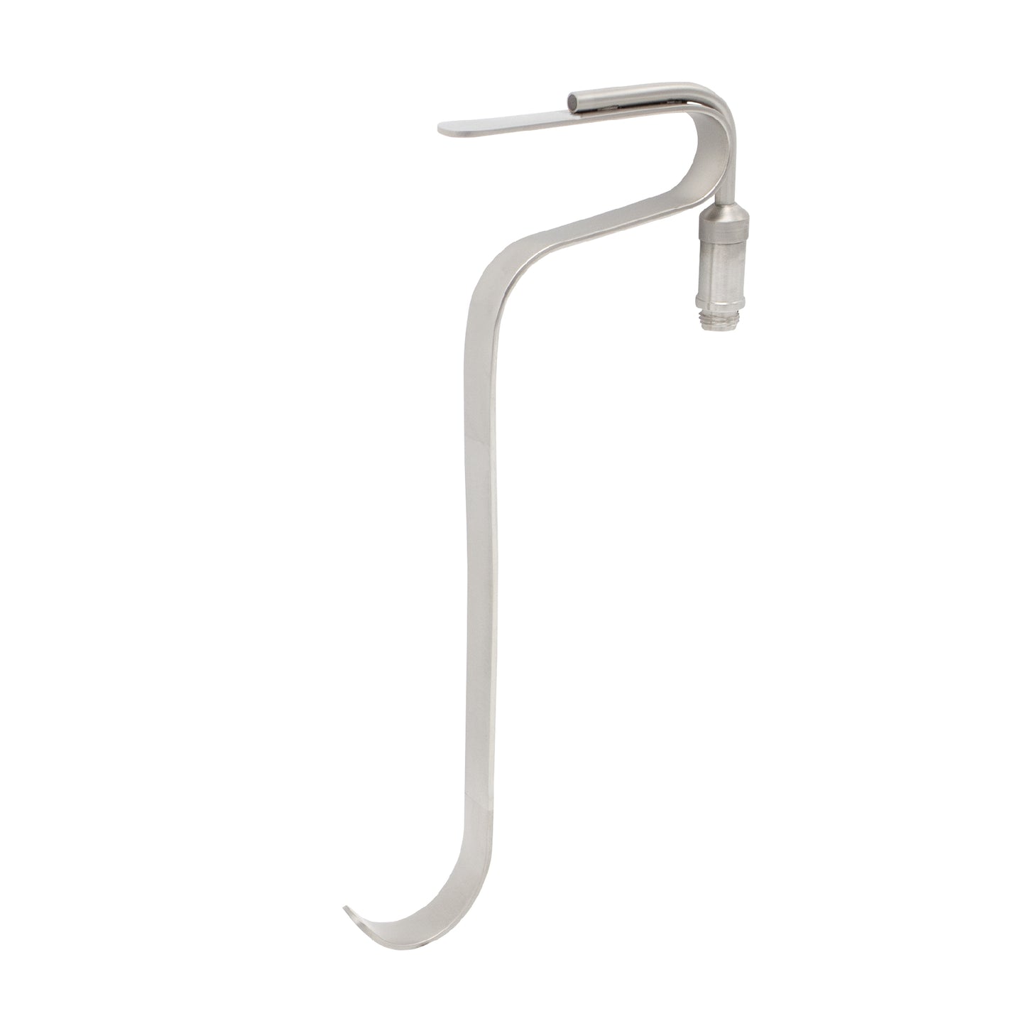 Freeman Flap Retractor made of medical-grade stainless steel with integrated fiber optic illumination port for surgical visualization.