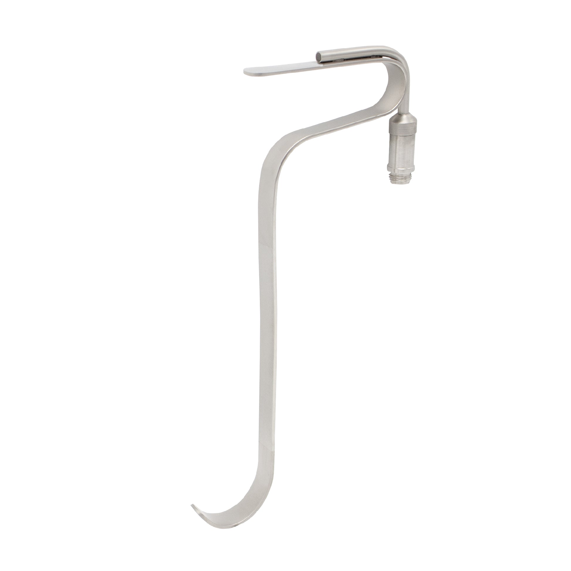 Freeman Flap Retractor made of medical-grade stainless steel with integrated fiber optic illumination port for surgical visualization.