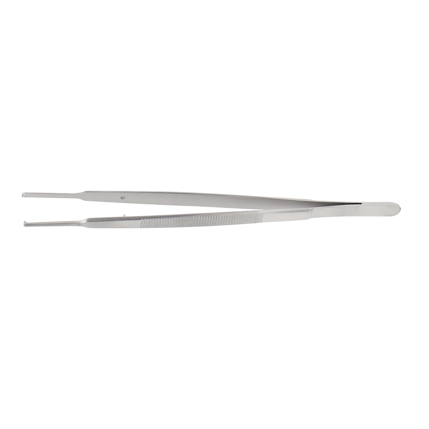 Tweezer Tissue Forceps 1x2 teeth stainless steel surgical instrument for precise soft tissue handling in surgery and dental procedures.
