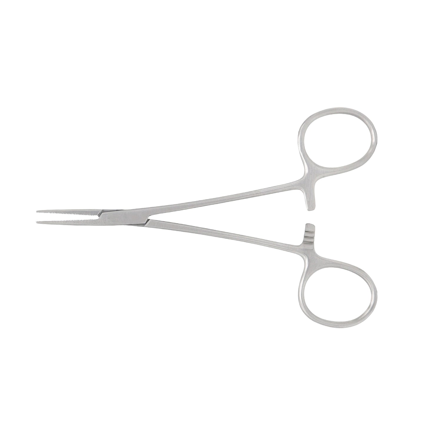 Halstead-Mosquito Hemostatic Forceps straight 12.5 cm stainless steel surgical instrument for clamping small blood vessels.