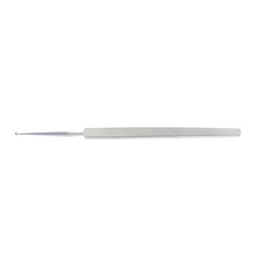 Hebra Chalazion Curette Fig.1 1.5 mm ophthalmic instrument used for precise removal of chalazion and eyelid lesions