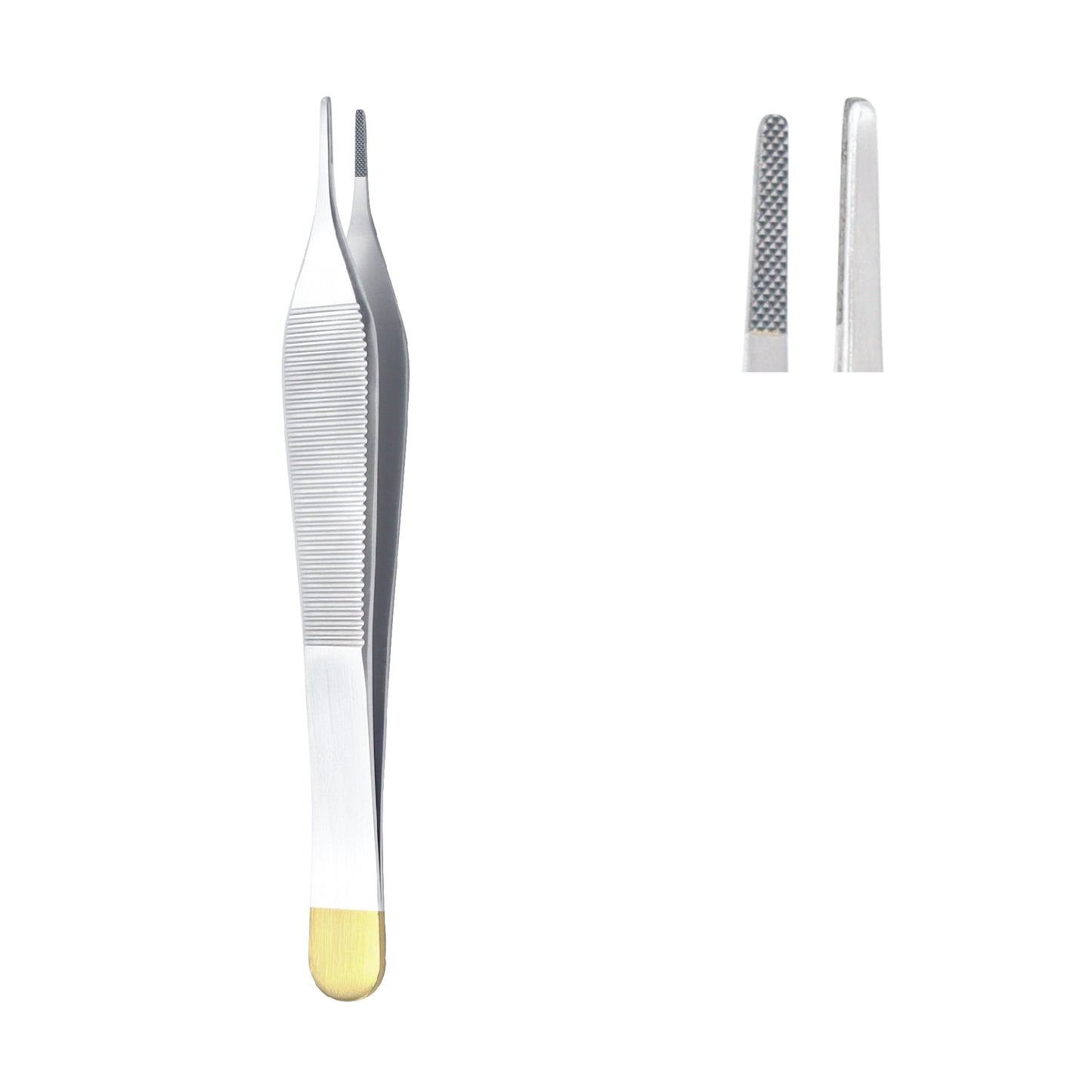 Straight hemostatic forceps 12.5 cm for eyelid and ophthalmic surgery