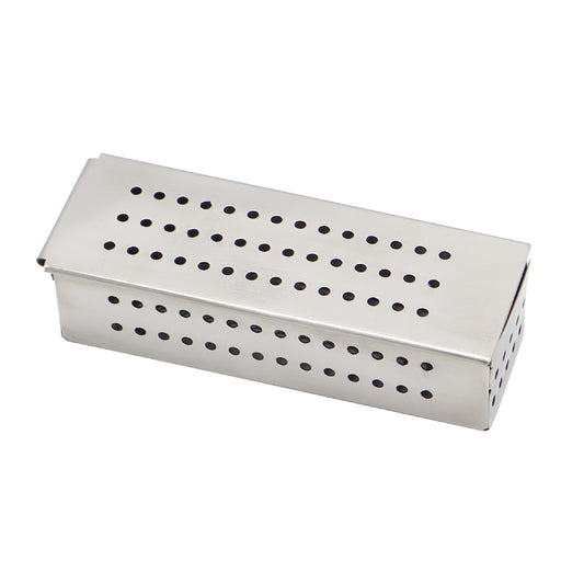 IMS large stainless steel sterilization box with perforated lid and body for autoclaving small dental instruments and burs.