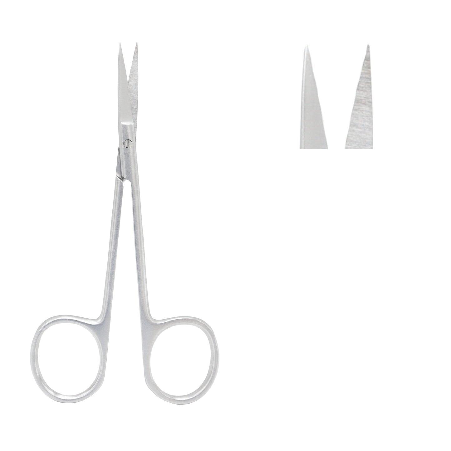 Iris forceps 1x2 teeth 0.7 mm 9 cm for delicate eye surgery