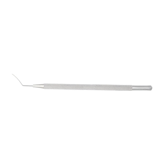 Iris Spatula Set with 0.05 mm flat tip front view for precision ophthalmic procedures