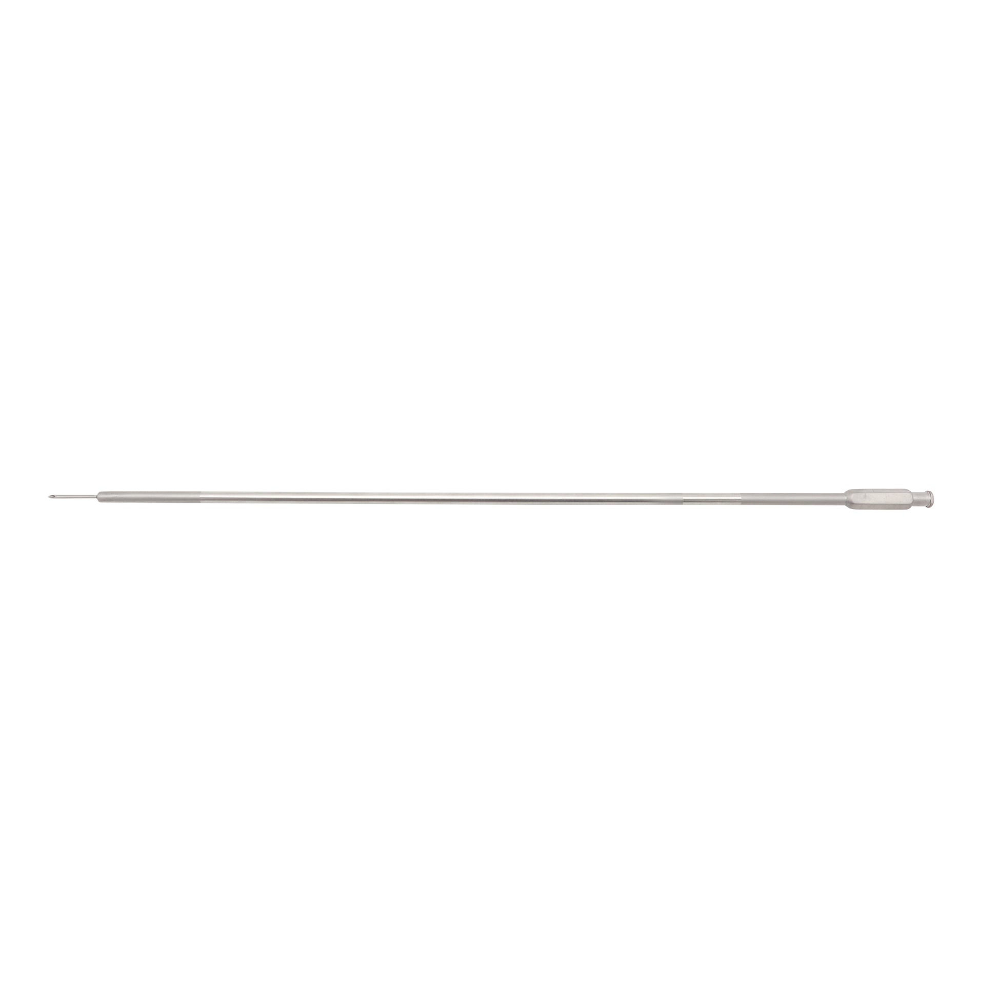 5mm laparoscopic aspiration needle with stainless steel shaft and connection hub