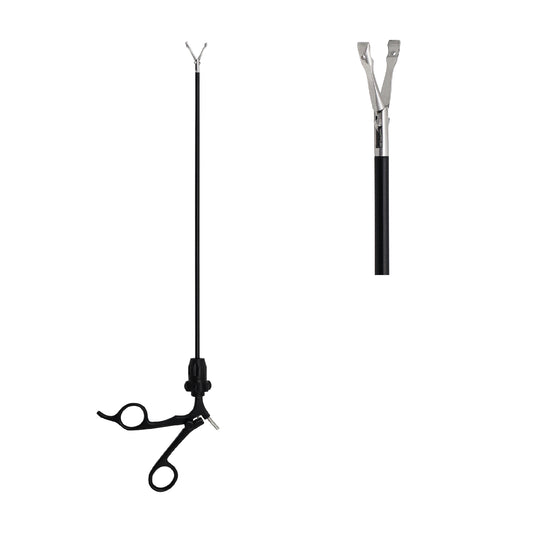 Premium reusable laparoscopic Metzenbaum scissors with fully insulated black shaft and scissor-style manual handle grip displayed against a clean white background.