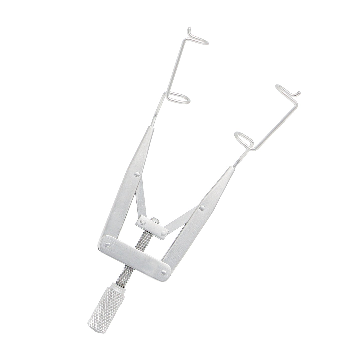 Liebermann Eye Speculum with K-wire construction and 8 cm overall length for stable eyelid retraction in ophthalmic surgery