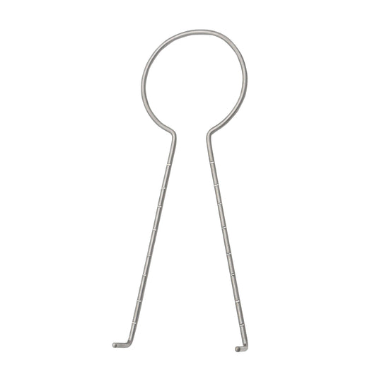 McKissock Keyhole Marker, a stainless steel surgical instrument used to mark incision patterns for breast reduction surgery.