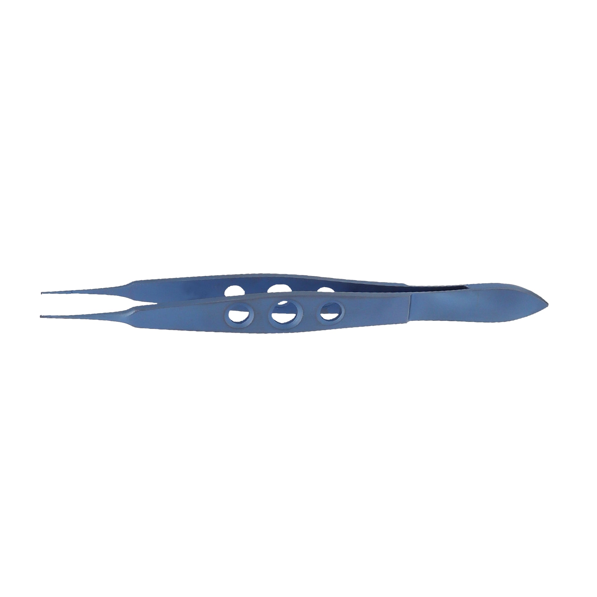McPherson corneal forceps straight 11cm titanium 0.4 mm tips with 1x2 teeth and 5mm tying platform