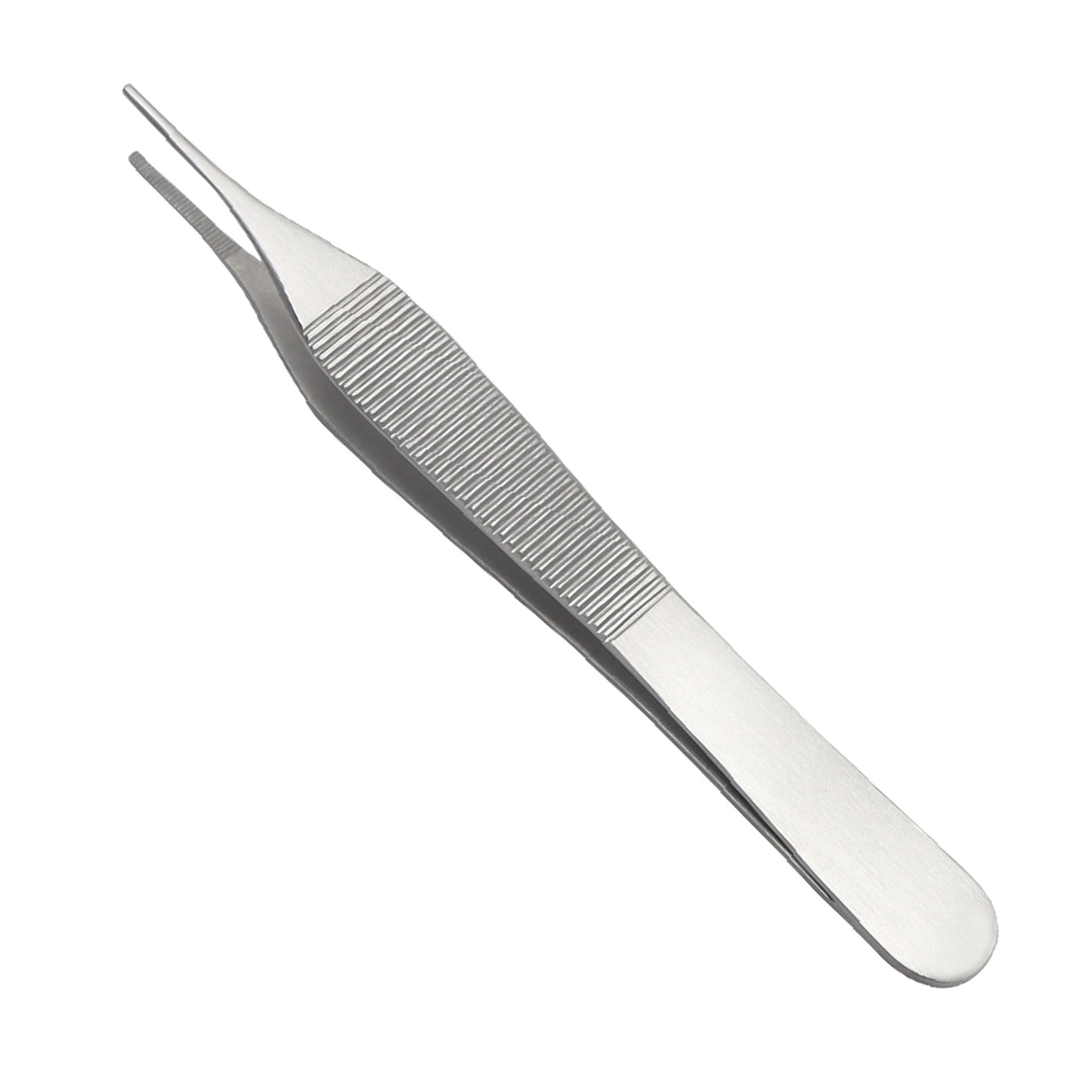 Metal hex bolt on a white background